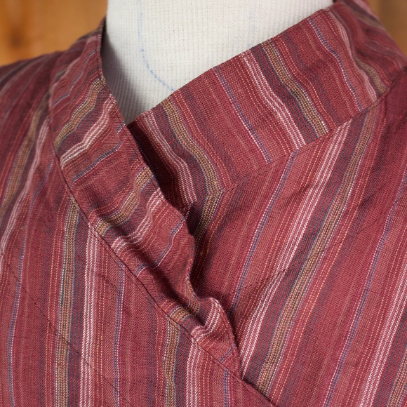 bryn Walker 100% Linen Wrap Style Sleeveless Blouse Made In The USA Size S - Picture 5 of 17